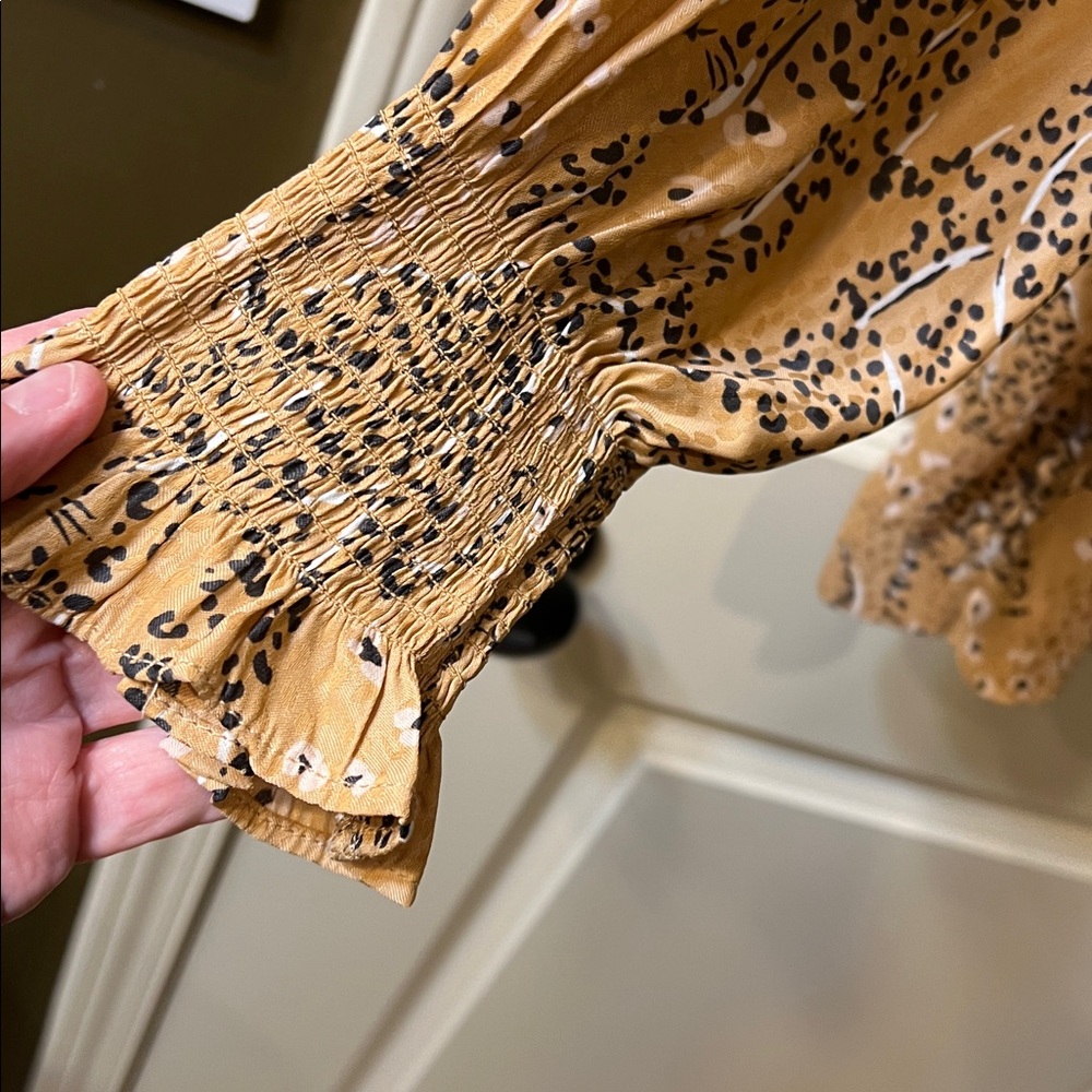 Democracy Animal Print Blouse - Brown 1x A playful piece - Picture 5 of 7
